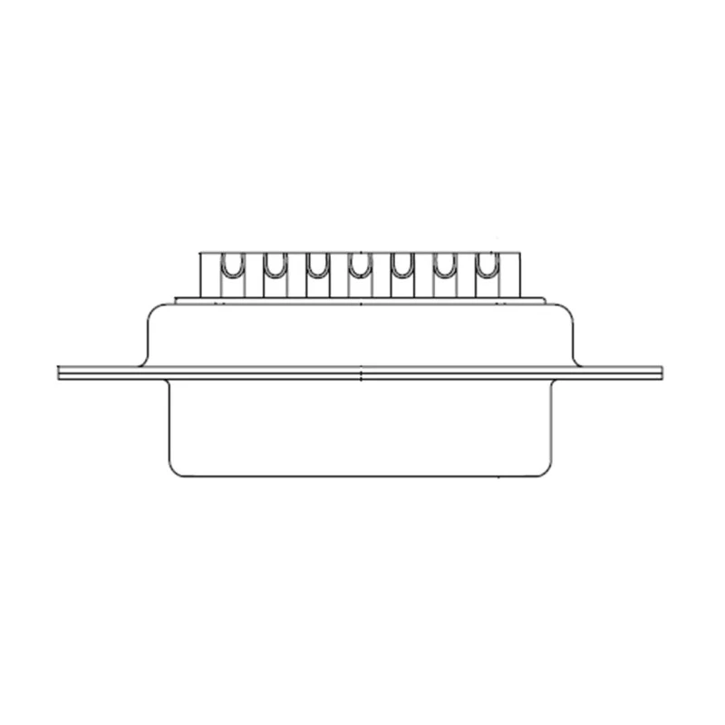 FCT from Molex 50 Way Straight Panel Mount D-Sub Connector, Female, Flange, 2.84 mm Pitch F50S0G2 / 1731090084