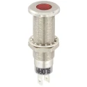 Sloan Red Panel Mount LED Indicator 3444 Series, IP68, 8.2 mm Mount, 1.7V DC, Vandal Resistant, Flat Fresnel 3444S1R1R5100