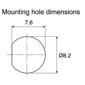 Sloan Red Panel Mount LED Indicator 3444 Series, IP68, 8.2 mm Mount, 1.7V DC, Vandal Resistant, Flat Fresnel 3444S1R1R5100