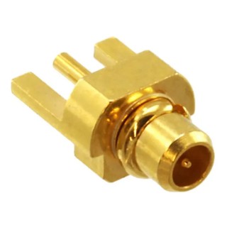 Molex MCX Edge Male Coaxial Connector 50 Ω, Straight, Surface Mount, Gold Plated 734150991