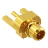 Molex MCX Edge Male Coaxial Connector 50 Ω, Straight, Surface Mount, Gold Plated 734150991