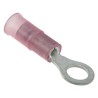 Molex Insulated Crimp Ring Terminal, 22 - 18 AWG, Nylon, M5 Stud, Red 190570011