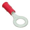 Molex Insulated Crimp Ring Terminal M6, 22–18 AWG, Red, Polyvinyl Chloride, Tin Plated, 190540042