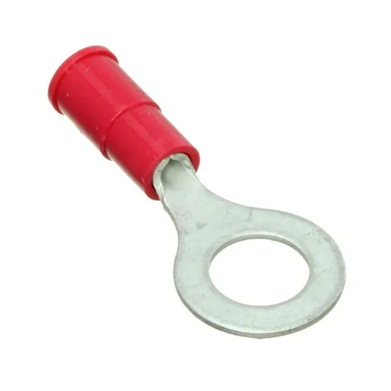 Molex Insulated Crimp Ring Terminal M6, 22–18 AWG, Red, Polyvinyl Chloride, Tin Plated, 190540042