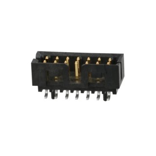 Molex Milli-Grid Series Vertical Surface PCB Header, 14 Contacts, 2 mm Pitch, 2 Row, Shrouded, Gold Plated, 878325623