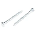 RS PRO Hex Coach Screw Steel Bright Zinc, M6 x 60 mm, DIN 571, 12 mm Thread, 824-913
