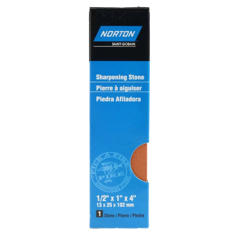Norton Fine Rectangular Sharpening Stone 102 mm x 25 mm x 13 mm Aluminium Oxide 61463685585
