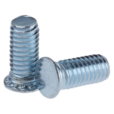 RS PRO Steel Passivated Zinc Plated Self-Clinching Stud, M6 Thread, 14mm Length, 8.2mm Head Diameter, 827-423