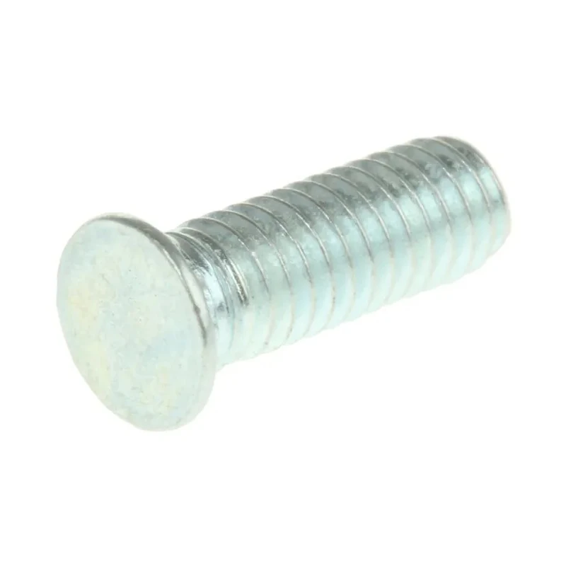 RS PRO Steel Passivated Zinc Plated Self-Clinching Stud M4 x 12mm, 5.9mm Head Diameter, 827-388