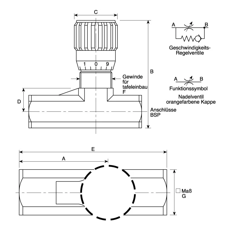 Parker In-Line Mount Hydraulic Flow Control Valve, G Thread, 210 bar, 8 L/min, Nickel Plated Brass Body, 2002-VALVE