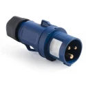 RS PRO Blue Cable Mount Straight Industrial Power Connector, IP54, 32A, 200V/250V IP54