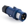 RS PRO Blue Cable Mount Straight Industrial Power Connector, IP54, 32A, 200V/250V IP54