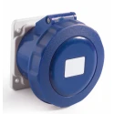RS PRO Panel Mount Industrial Power Connector 16A, 250V, 2P+T, Blue, IP67