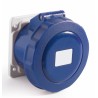 RS PRO Panel Mount Industrial Power Connector 16A, 250V, 2P+T, Blue, IP67