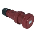 RS PRO Rated At 63A, 415V IP67 Red Cable Mount Industrial Power Connector 3P+PE IP67