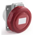 RS PRO Panel Mount Industrial Power Connector 3P+N+PE, 32A, 415V, IP67, Red, Polyamide IP67