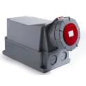 RS PRO Wall Mount Industrial Power Connector 125A, 415V, 3P+T, IP67, Red, Polyamide 6, Model IP67