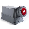 RS PRO Wall Mount Industrial Power Connector 125A, 415V, 3P+T, IP67, Red, Polyamide 6, Model IP67