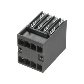 Weidmüller BV/SV 7.62HP PCB Connector, 8 Contacts, 7.62 mm Pitch, 2 Row, Polyamide, Male, 1000V, 30A, 1543320000