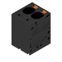 Weidmüller LU Series PCB Terminal Block, 2 Contacts, 10 mm Pitch, 1 Row, Polyamide, Black, 600V, 57A, Push-in 2492150000