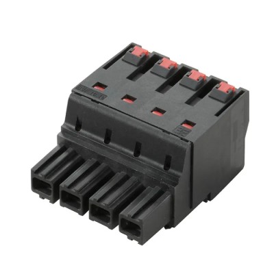 Weidmüller BUF 10.16IT/03/180 AG BK BX PCB Connector, 3-Contact, 10.16 mm Pitch, 1 Row, 34A, 600V, Polyamide 2493400000