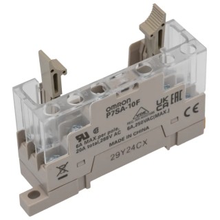 Omron 10 Way DIN Rail Module , 24V, Screw Terminal, For 4 Pole Relays P7SA