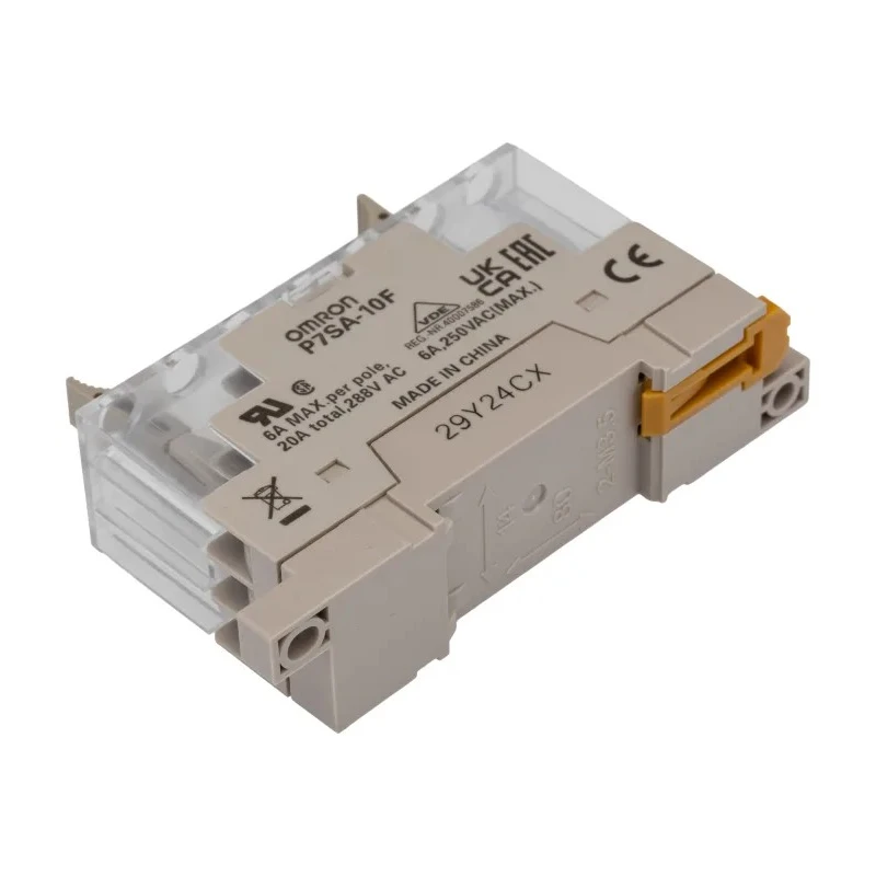 Omron 10 Way DIN Rail Module , 24V, Screw Terminal, For 4 Pole Relays P7SA