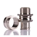 RS PRO Nickel-Plated Brass Conduit Fitting, M20 Thread, 20 mm Size, Silver, IP54, 214-9560