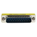 RS PRO D-Sub Adapter 25-Way Male to Female Straight, Gold over Brass/Nickel, 828-252