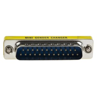 RS PRO D-Sub Adapter 25-Way Male to Female Straight, Gold over Brass/Nickel, 828-252