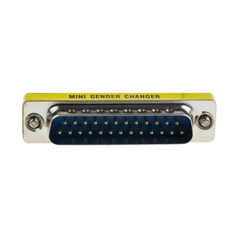 RS PRO D-Sub Adapter 25-Way Male to Female Straight, Gold over Brass/Nickel, 828-252