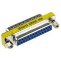 RS PRO D-Sub Adapter 25-Way Male to Female Straight, Gold over Brass/Nickel, 828-252