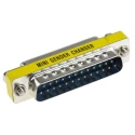 RS PRO D-Sub Adapter 25-Way Male to Female Straight, Gold over Brass/Nickel, 828-252