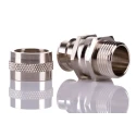 RS PRO Nickel-Plated Brass Conduit Fitting, M20 Thread, 20 mm Size, Silver, IP54, 214-9560