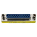RS PRO D-Sub Adapter 25-Way Male to Female Straight, Gold over Brass/Nickel, 828-252