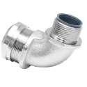 RS PRO Nickel Conduit Fitting, Brass, M20 Thread, 16 mm Nominal Size, Silver, IP67, Model 214-9574