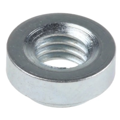 RS PRO Passivated Zinc Plated Steel Clinch Nut, M5 x 2, 6.35mm Fixing Hole, 8.7mm OD, 827-669