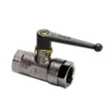 Legris Nickel Plated Brass Threaded Ball Valve, Female G Thread, 1/8 in Ports, 80°C Max, 0402 04 10