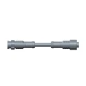 Amphenol Industrial Ethernet Cable 2m, Black, X Lock A Size to Female RJ45 Male, Polyvinyl Chloride AB-AU08FL-UPBML-QH002