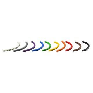 RS PRO EC Slide-On Cable Marker Red Pre-Printed "2" 3mm Max 1.3mm Min Diameter Polyvinyl Chloride 215-3022