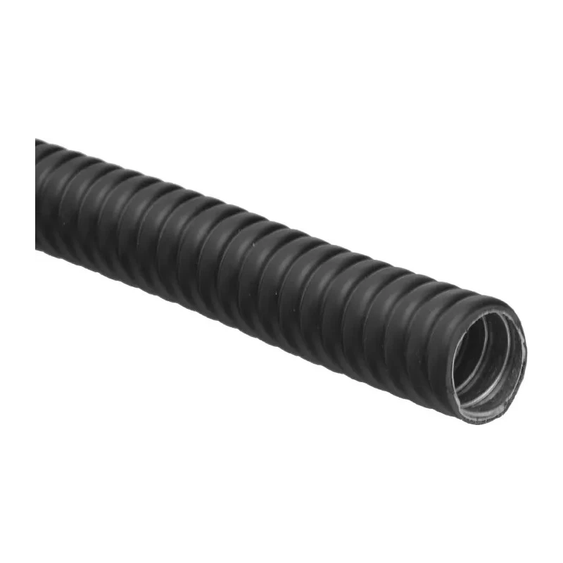 RS PRO Flexible Conduit 20mm Nominal Diameter, PVC Coated Galvanised Steel, Black, IP54 50m 214-9581