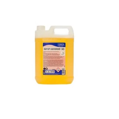 Zenith Hygiene Heavy Duty Liquid Degreaser, 5 L Can, Non-Ionic Surfactants, Alkalis, Sequestrants 040700