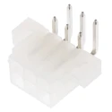 Molex Mini-Fit Jr Series Right Angle Through Hole PCB Header, 6 Contacts, 4.2 mm Pitch, 2 Row, Shrouded 39-29-1068