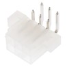 Molex Mini-Fit Jr Series Right Angle Through Hole PCB Header, 6 Contacts, 4.2 mm Pitch, 2 Row, Shrouded 39-29-1068