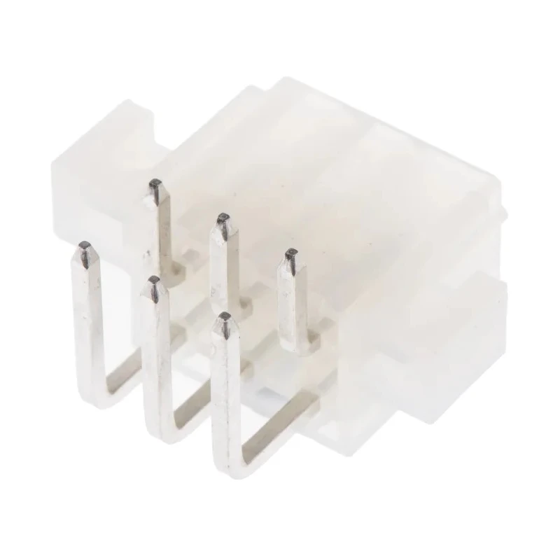Molex Mini-Fit Jr Series Right Angle Through Hole PCB Header, 6 Contacts, 4.2 mm Pitch, 2 Row, Shrouded 39-29-1068