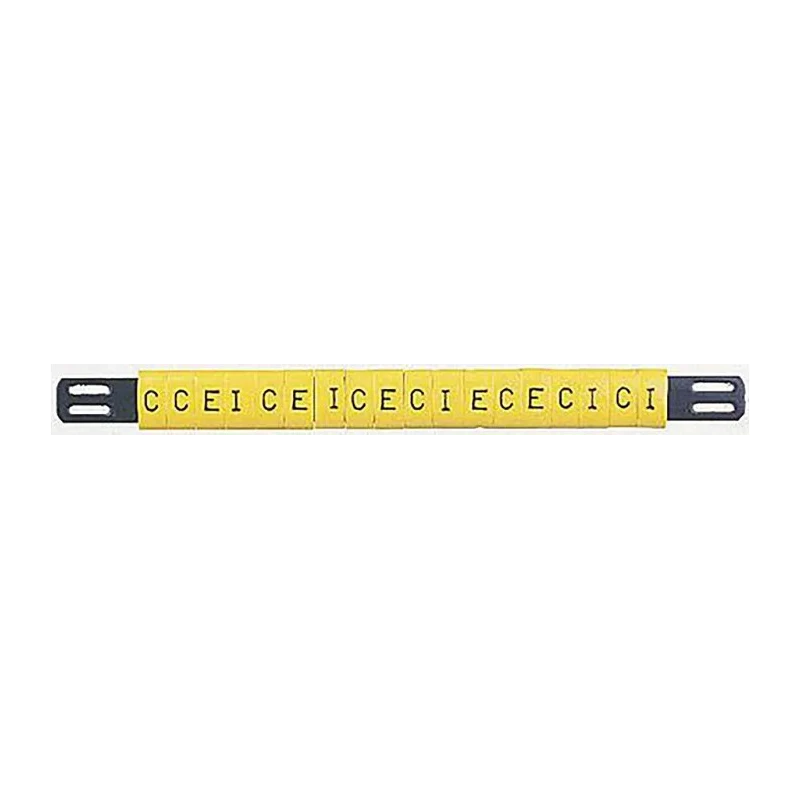 HellermannTyton Ovalgrip Slide-On Cable Marker, Pre-Printed "Z", Black on Yellow, for 2.5–6 mm Cables 901-10477