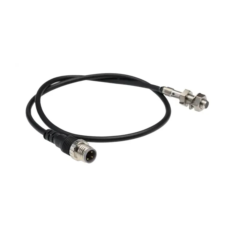 Omron Threaded Barrel Inductive Proximity Sensor, M5, 1.2 mm Detection, PNP Output, Stainless Steel E2E-S05S12-CJ-B1 0.3M