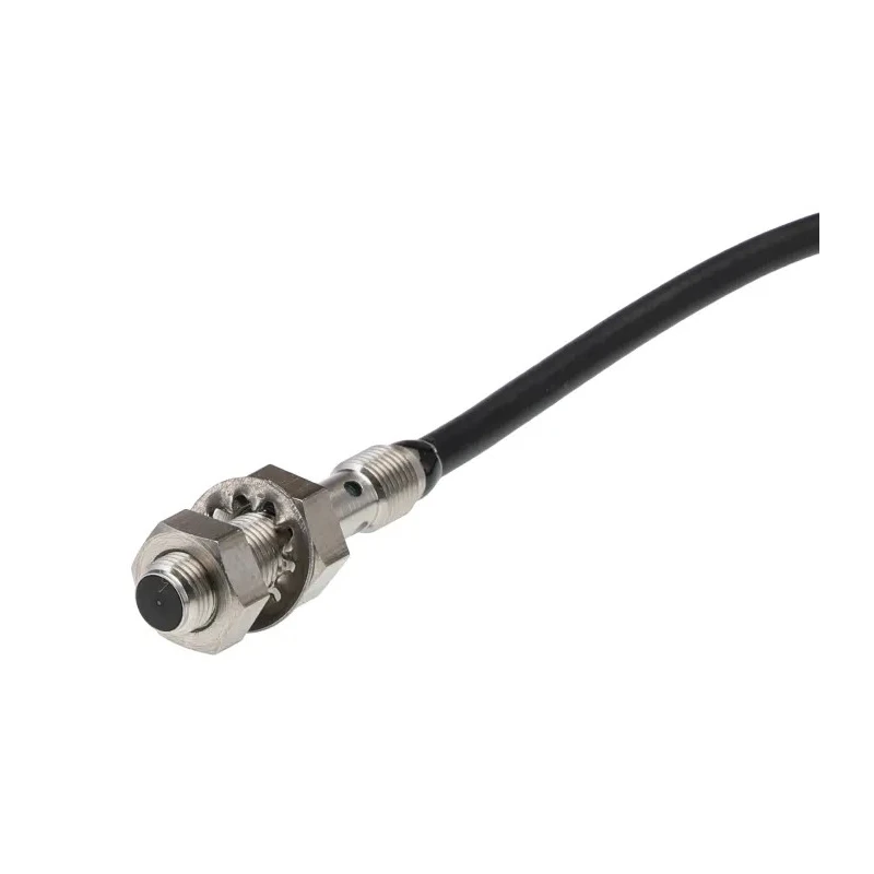 Omron Threaded Barrel Inductive Proximity Sensor, M5, 1.2 mm Detection, PNP Output, Stainless Steel E2E-S05S12-CJ-B1 0.3M