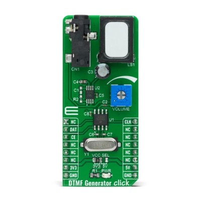 MikroElektronika DTMF Generator Click Add On Board for MCU Interfaces HT9200A MIKROE-4298