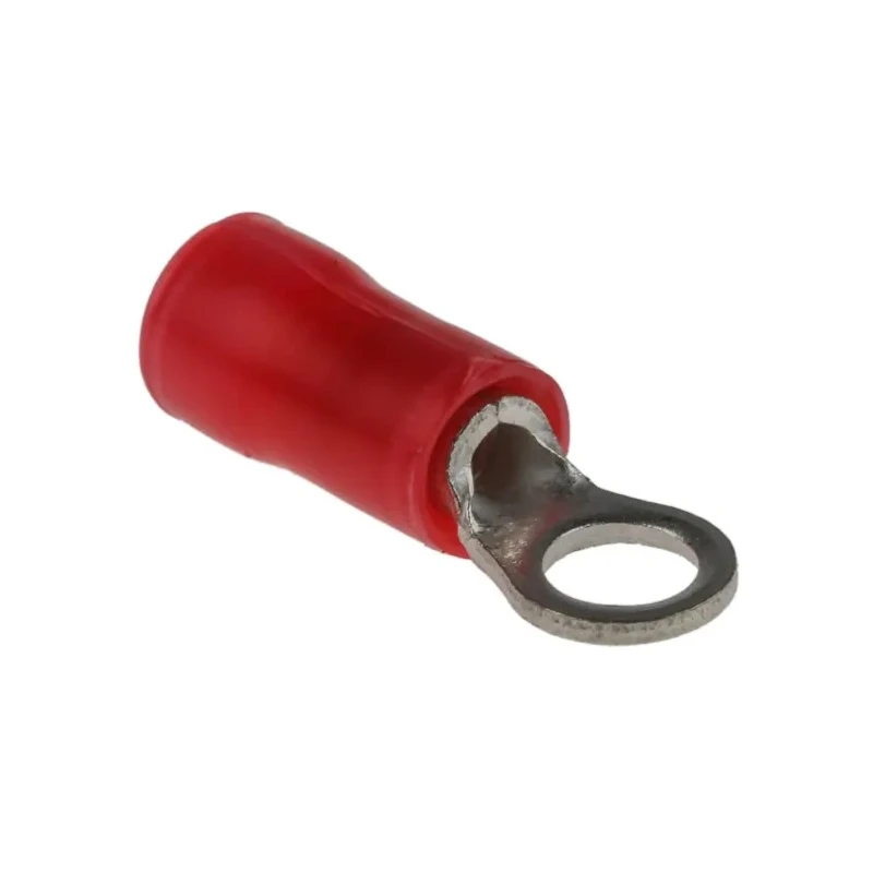 RS PRO Plasti-Grip Insulated Crimp Ring Terminal M3.5 Stud Size 22–16 AWG Red 34142